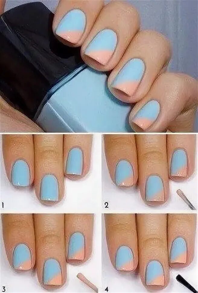 Простой маникюр фото Pin by Jennifer Thayer on making me pretty Nail art diy easy, Diy nail designs, 