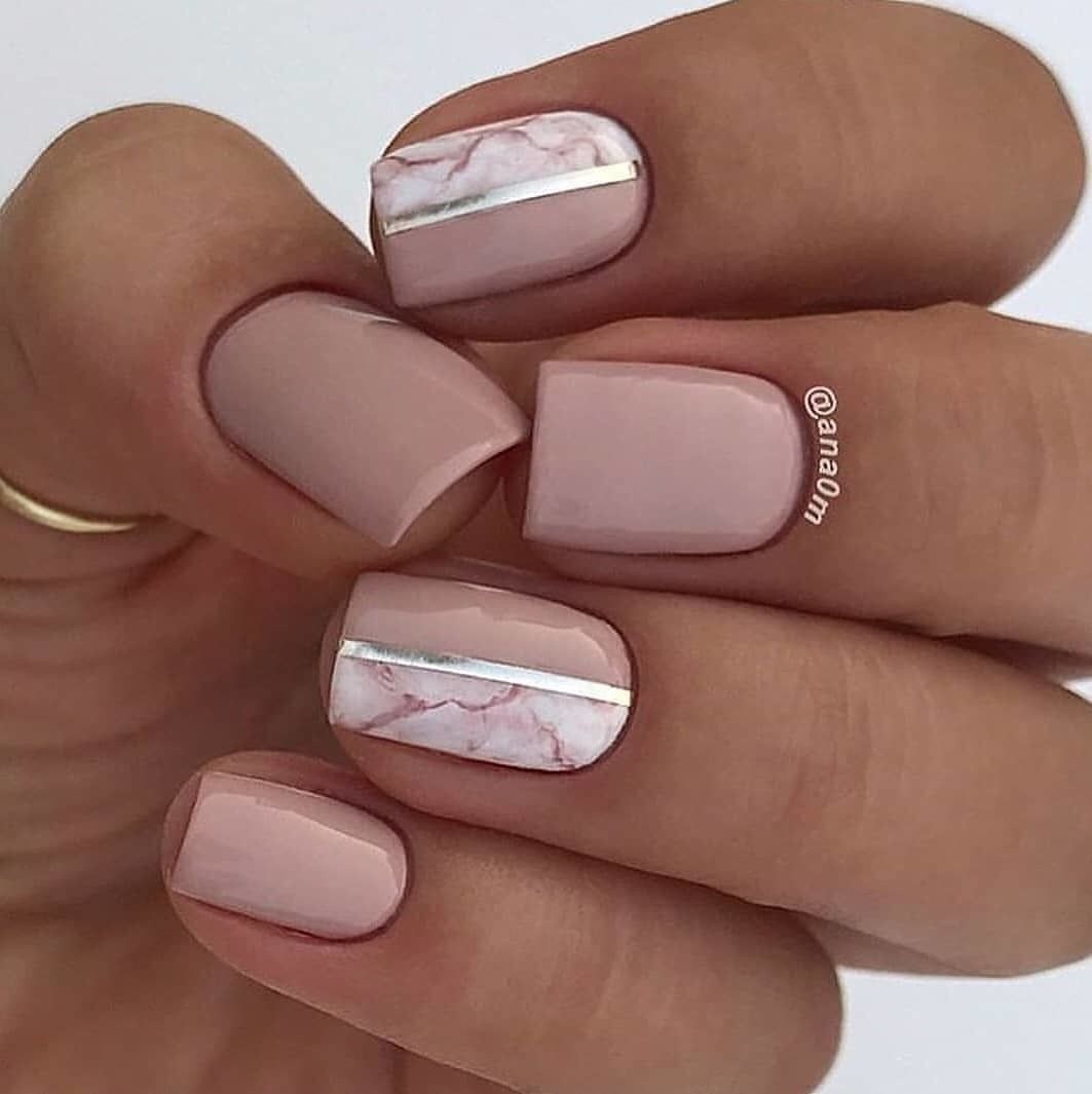 Простой маникюр на короткие квадратные ногти Pin on Nail. Bridal nail art, Pretty nails, Nail designs