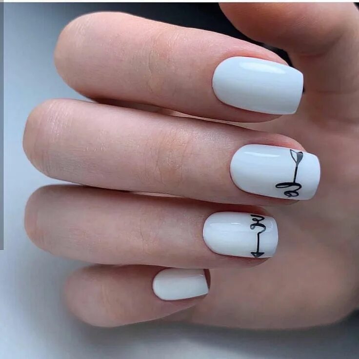 Простой маникюр на короткие ногти 2024 фото Pin by NailGet Nail Art Designs, Nail Color on Nail Designs in 2019 Cool nail ar