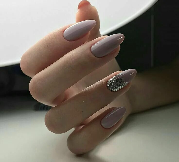 Простой маникюр на миндаль Pin on Nails Art Nails, Gel nails, Pretty nails