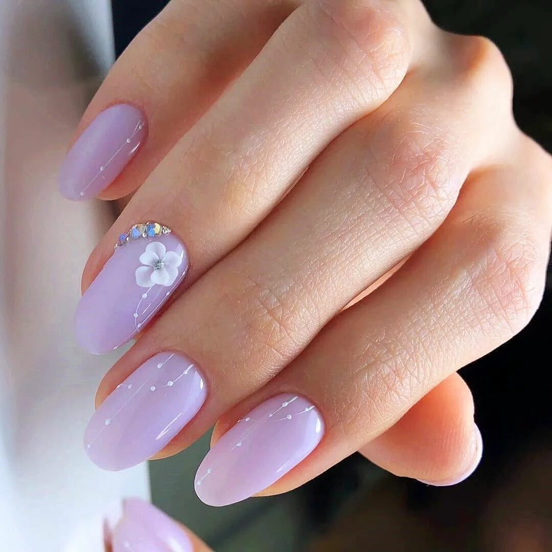 Простой нежный дизайн ногтей 2019 Nail Colors and Trends You Need to Try Unghie, Progetti da provare