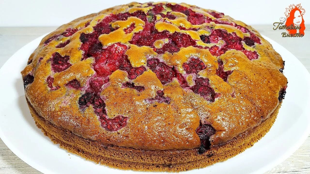 Быстрый пирог к чаю из ничего Quick tea cake out of nothing Kuchen und torten, K