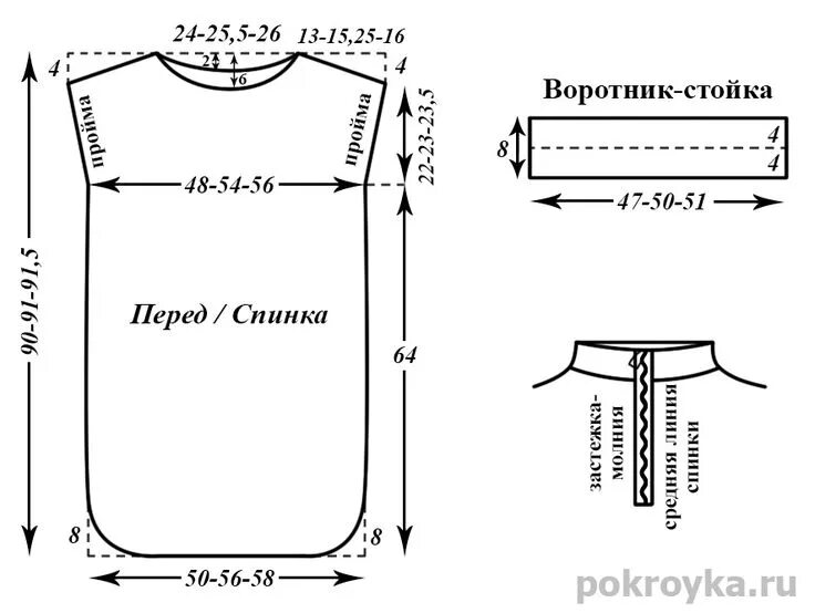 Простой рукав без выкройки Выкройка платья без рукавов Покройка-уроки кроя и шитья Diy sewing clothes, Sewi