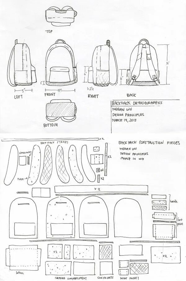 Простой рюкзак своими руками выкройки 1 week project, backpack re-design to fit the activities and needs of a day tour