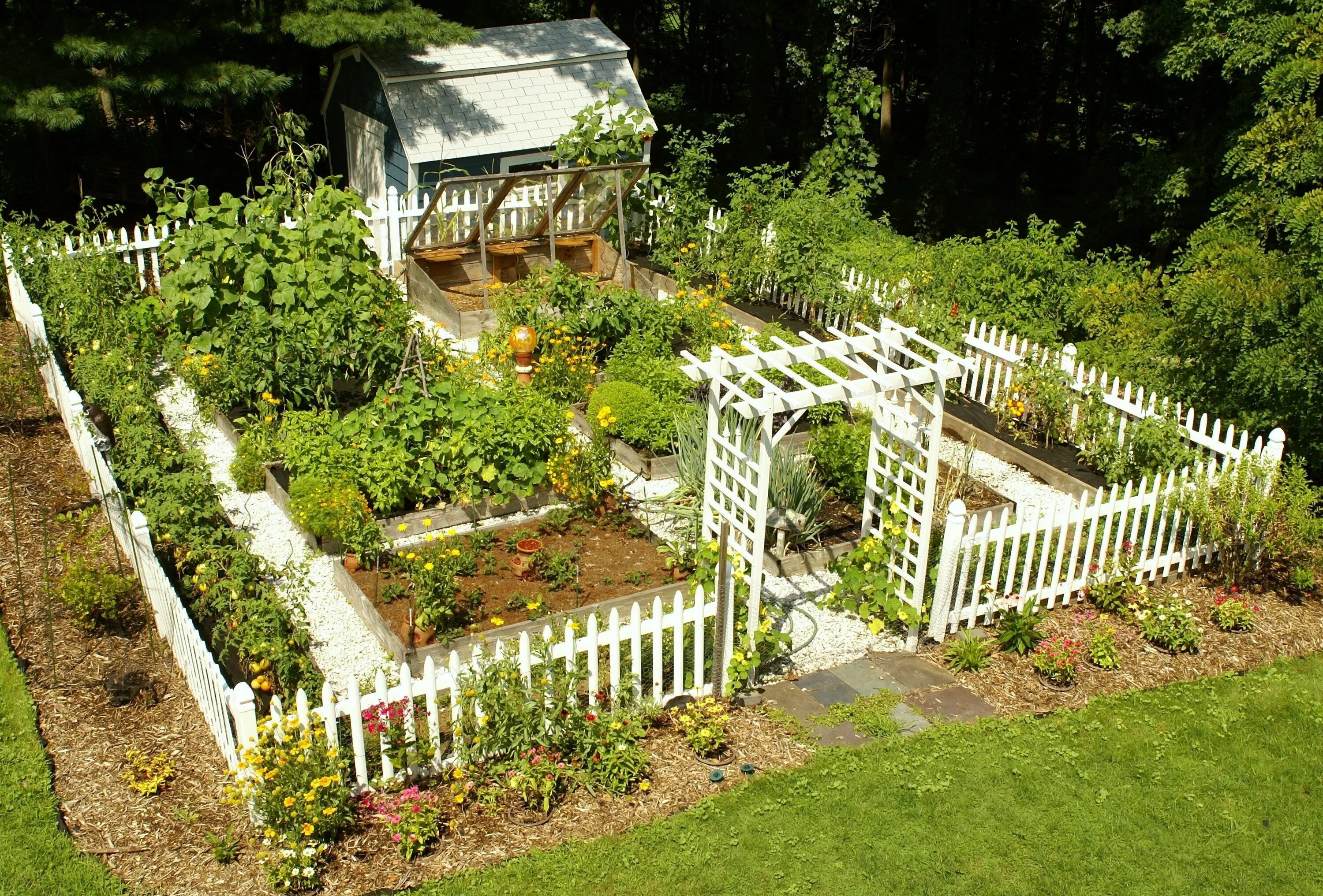 Простой сад своими руками фото Home Designing Ideas www.beautyhouzz.co Home vegetable garden design, Vegetable 