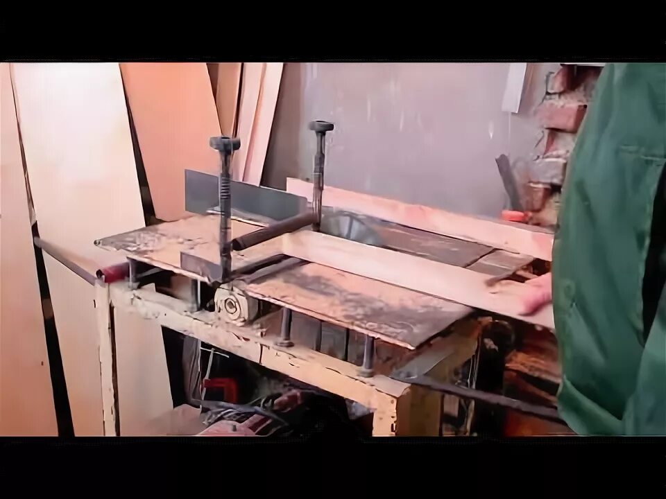 Простой самодельный станок Фуганок прижим самодельный часть 1 / Clamps on the jointer, homemade part 1 / Фу