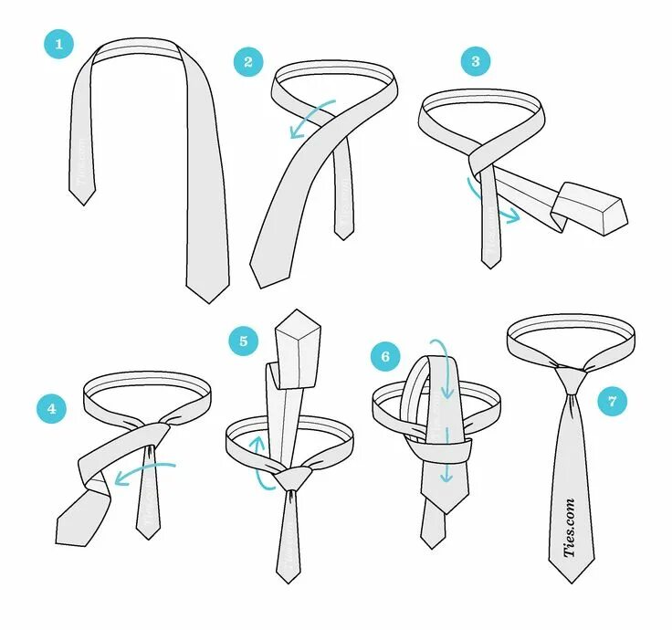 Простой способ завязать галстук фото How To Tie A Four-in-Hand Knot Tie knots, Tie a tie easy, Tie a necktie