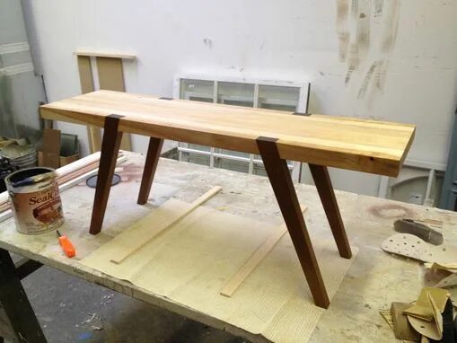 Простой стол своими руками фото Butcher Block Coffee Table Butcher block dining table, Diy dining table, Furnitu