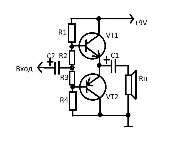 Простой усилитель на транзисторах схема Форум РадиоКот :: Просмотр темы - Понимаем усилитель