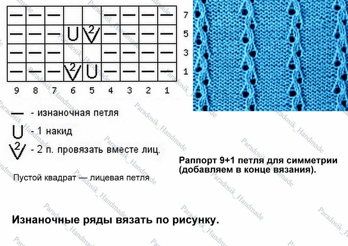 Простой узор дорожка спицами схема 10 вариантов ажурных дорожек спицами Узоры, Японские узоры, Вязание