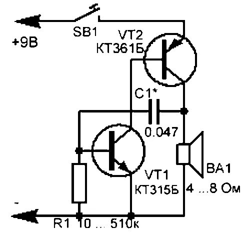 Простой звуковой генератор своими руками схема Форум РадиоКот :: Просмотр темы - Зуммер - повторитель сигнала поворотов