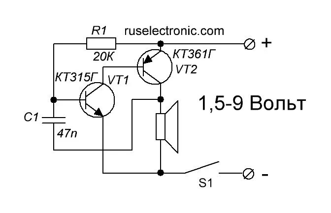 Простой звуковой генератор своими руками схема Ответы Mail.ru: Схема для зуммера