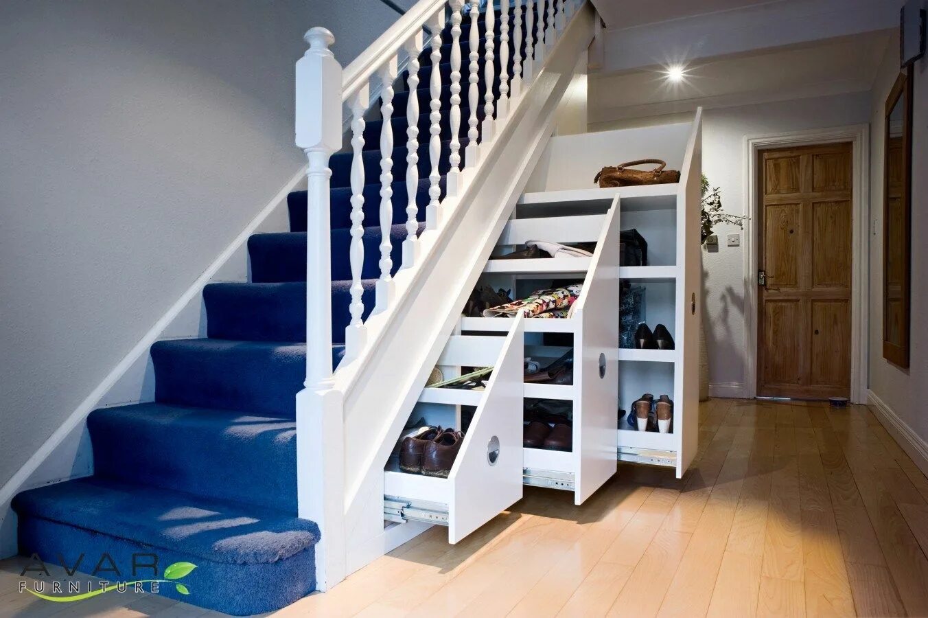 Пространство под лестницей фото Joyous Pull Out Storage Under Stairs ... Understairs storage, Staircase storage,