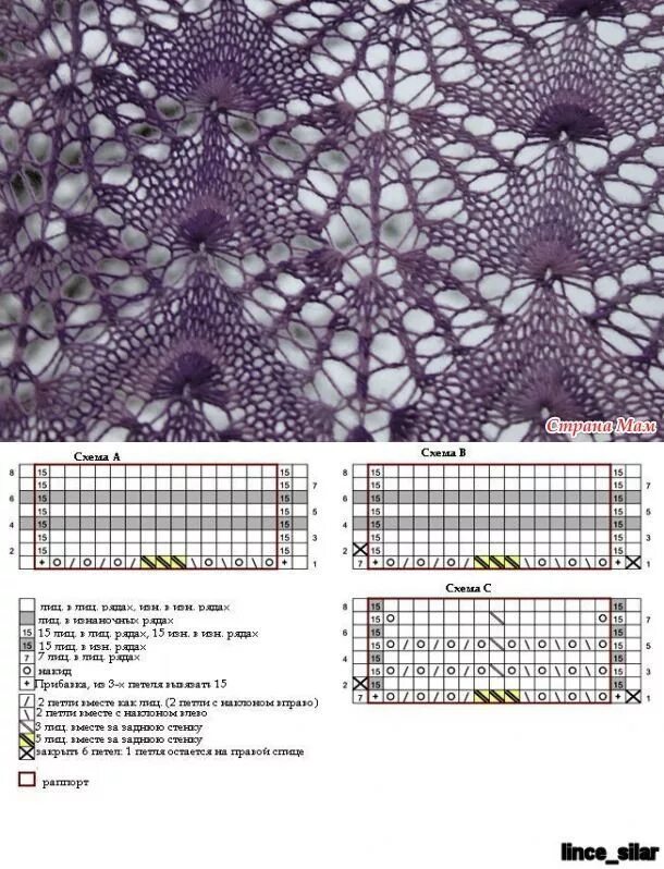 Простые ажурные палантины со схемой спицами Вязание: Шали, палантины Lace knitting patterns, Lace knitting stitches, Knittin