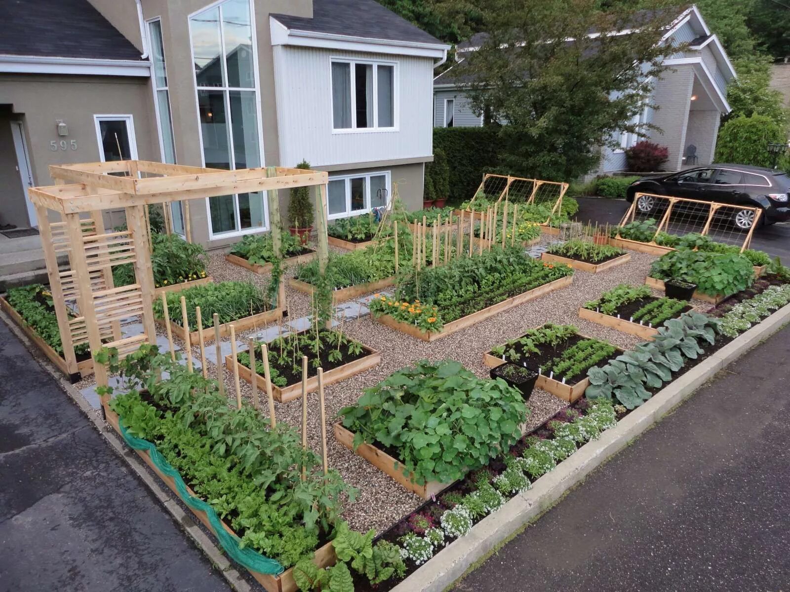 Простые дачные участки своими руками фото Love this vegetable garden Vegetable garden design, Backyard vegetable gardens, 