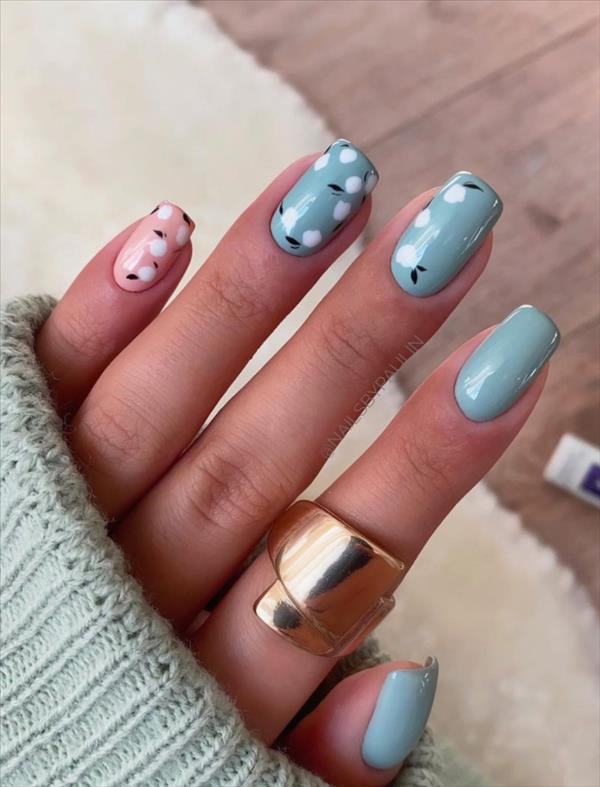 Простые дизайны маникюра 2024 Pin on Short square nails design