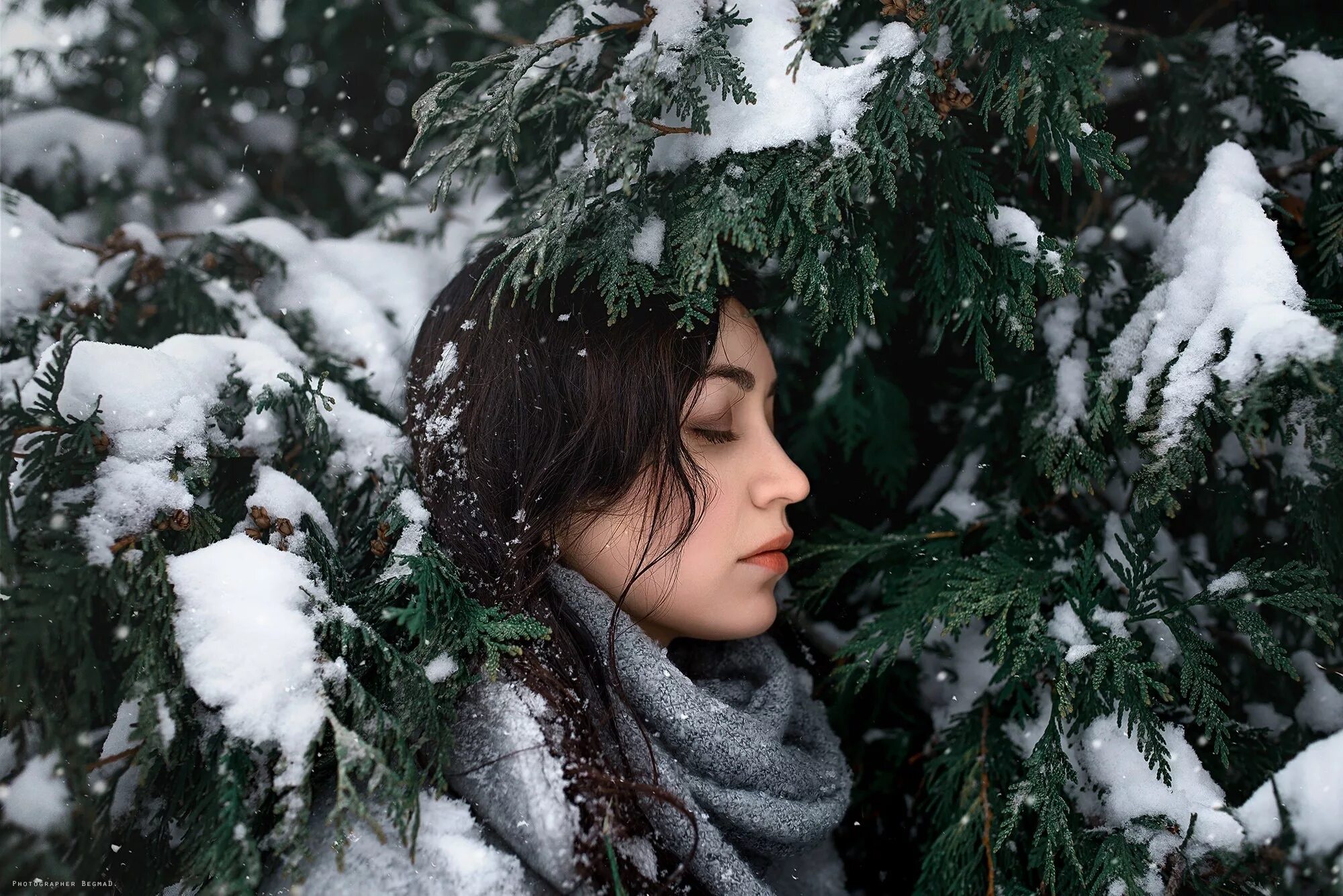 Простые фото зимой Wallpaper : face, trees, forest, women outdoors, model, closed eyes, snow, winte