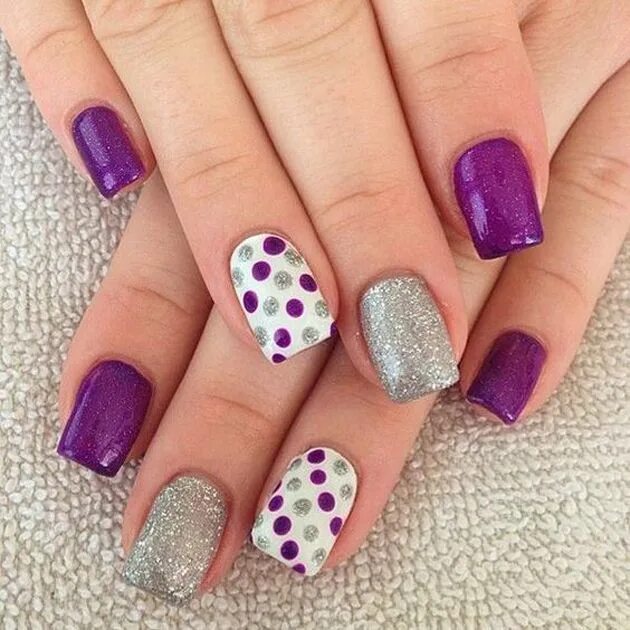 Простые идеи дизайна маникюра Eu Capricho - Blog de entretenimento para o universo feminino Dot nail designs, 