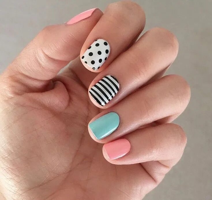 Простые идеи маникюра на короткие Loading... Gel nails, Trendy nails, Summer gel nails