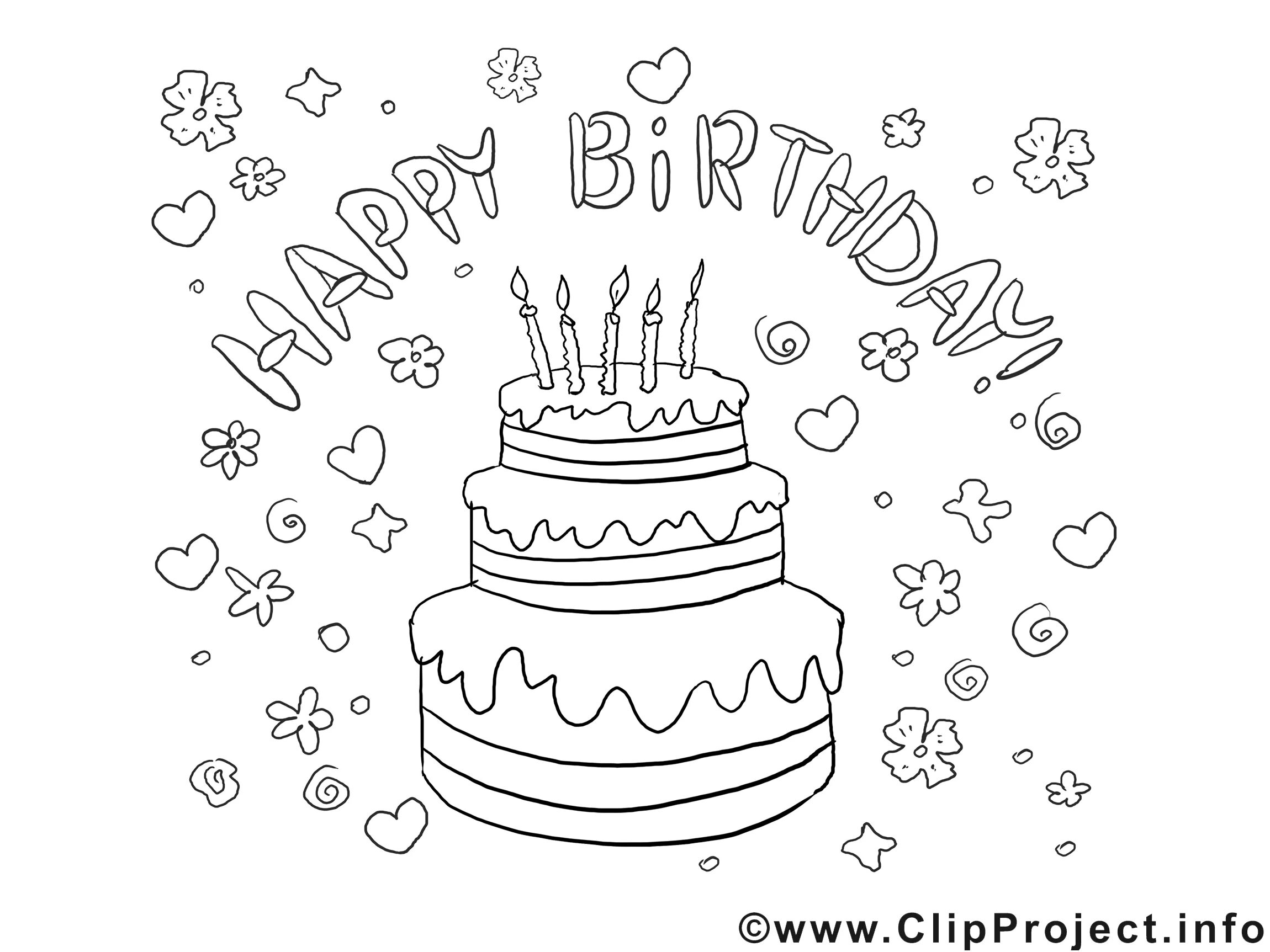 Простые картинки с днем рождения Coloring birthday cards, Birthday card printable, Birthday coloring pages