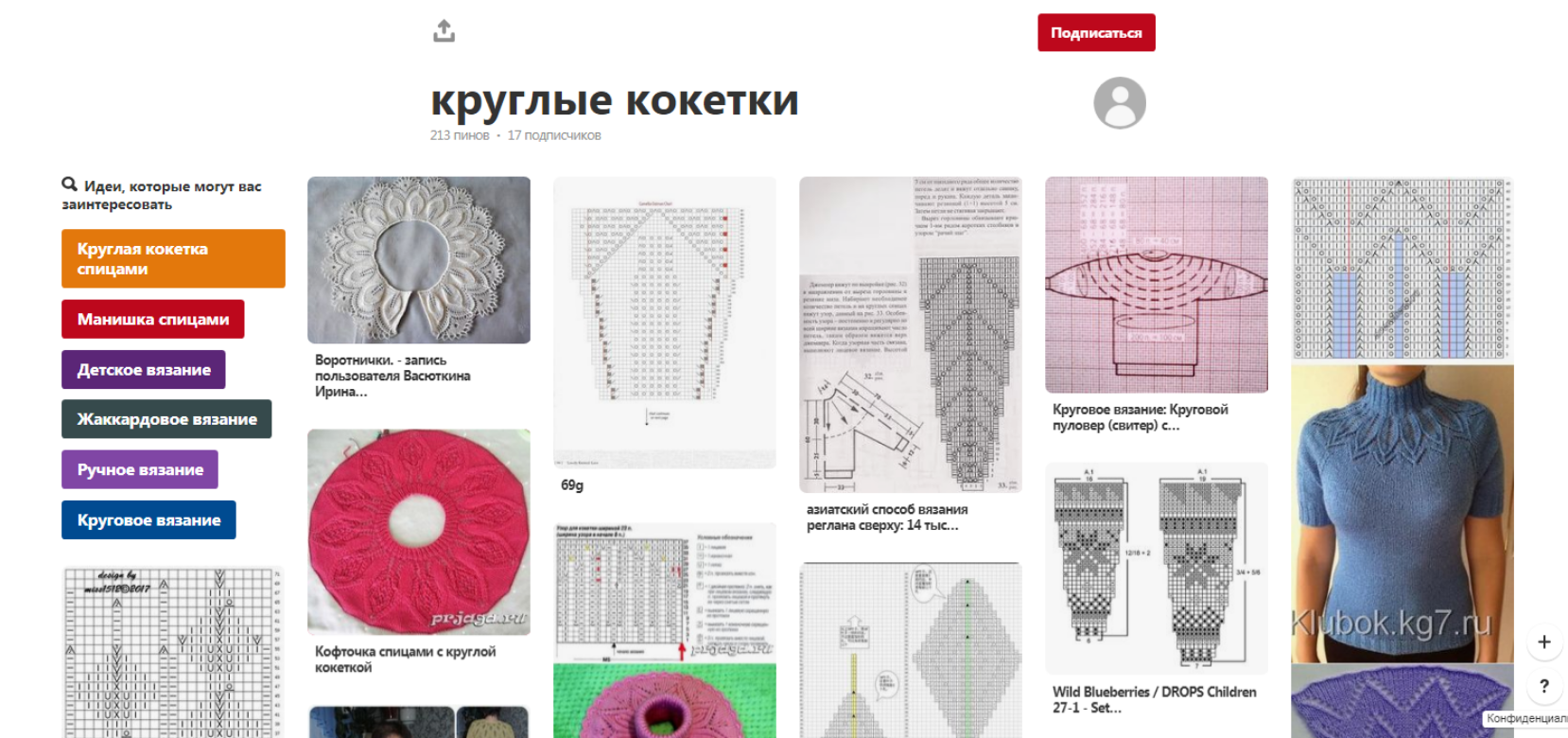 Простые кокетки спицами схемы Вязание круговыми спицами круговая кокетка - найдено 88 картинок