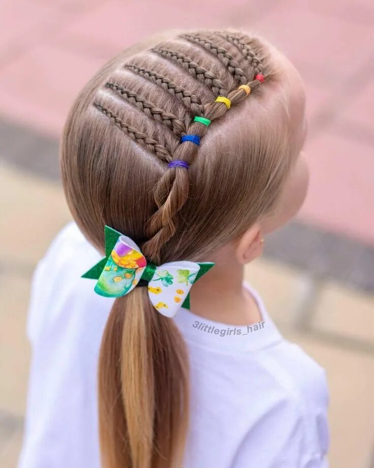 Простые косички для девочек фото Hairstyles - The Most Crazy Hairstyles Peinados infantiles, Peinados niña trenza