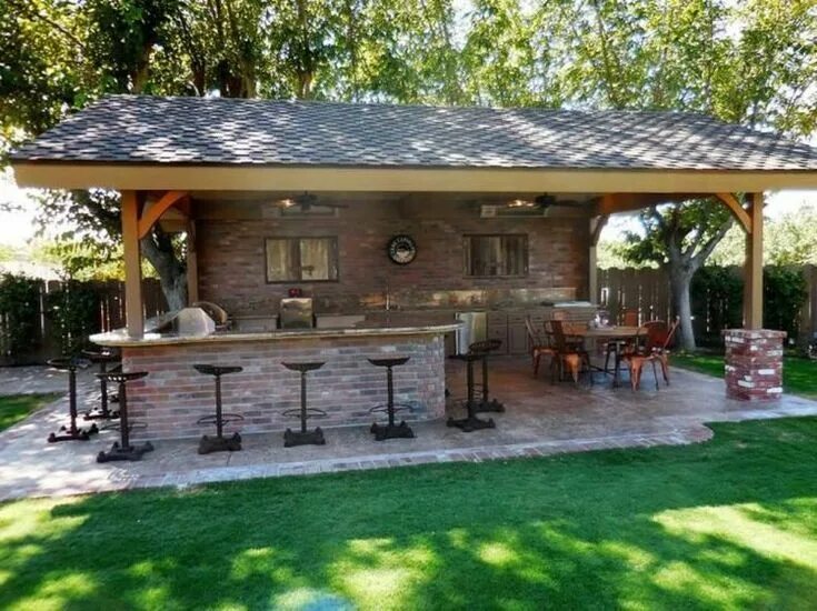 Простые летние кухни фото New Images outdoor kitchen gazebo Tips Patio design, Outdoor kitchen patio, Back