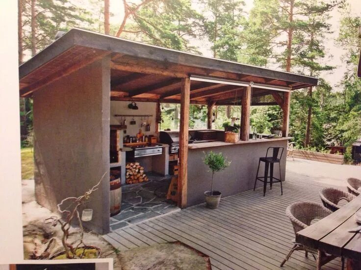 Простые летние кухни фото Pin on Outdoor Structure Ideas Outdoor kitchen design, Rustic outdoor kitchens, 