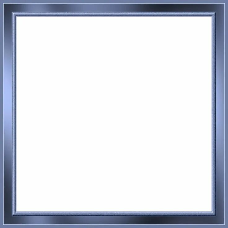 Простые рамки для фото бесплатно Blue Gray Frame PNG in 2023 Frame, Blue, Metal