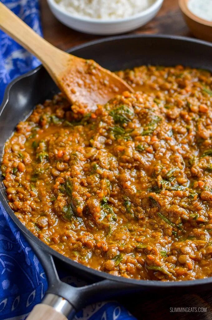 Curried Coconut Lentils are, without doubt, my new favourite dish! I cannot find