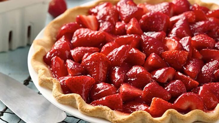 Простые рецепты из клубники с фото Gold Medal ® Fresh Strawberry Pie Recipe Fresh strawberry pie, Strawberry pie re