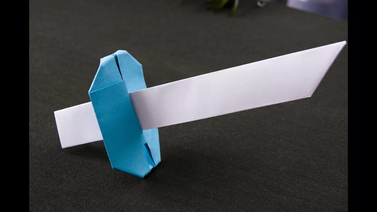 Простые самоделки из бумаги Easy origami sword - YouTube