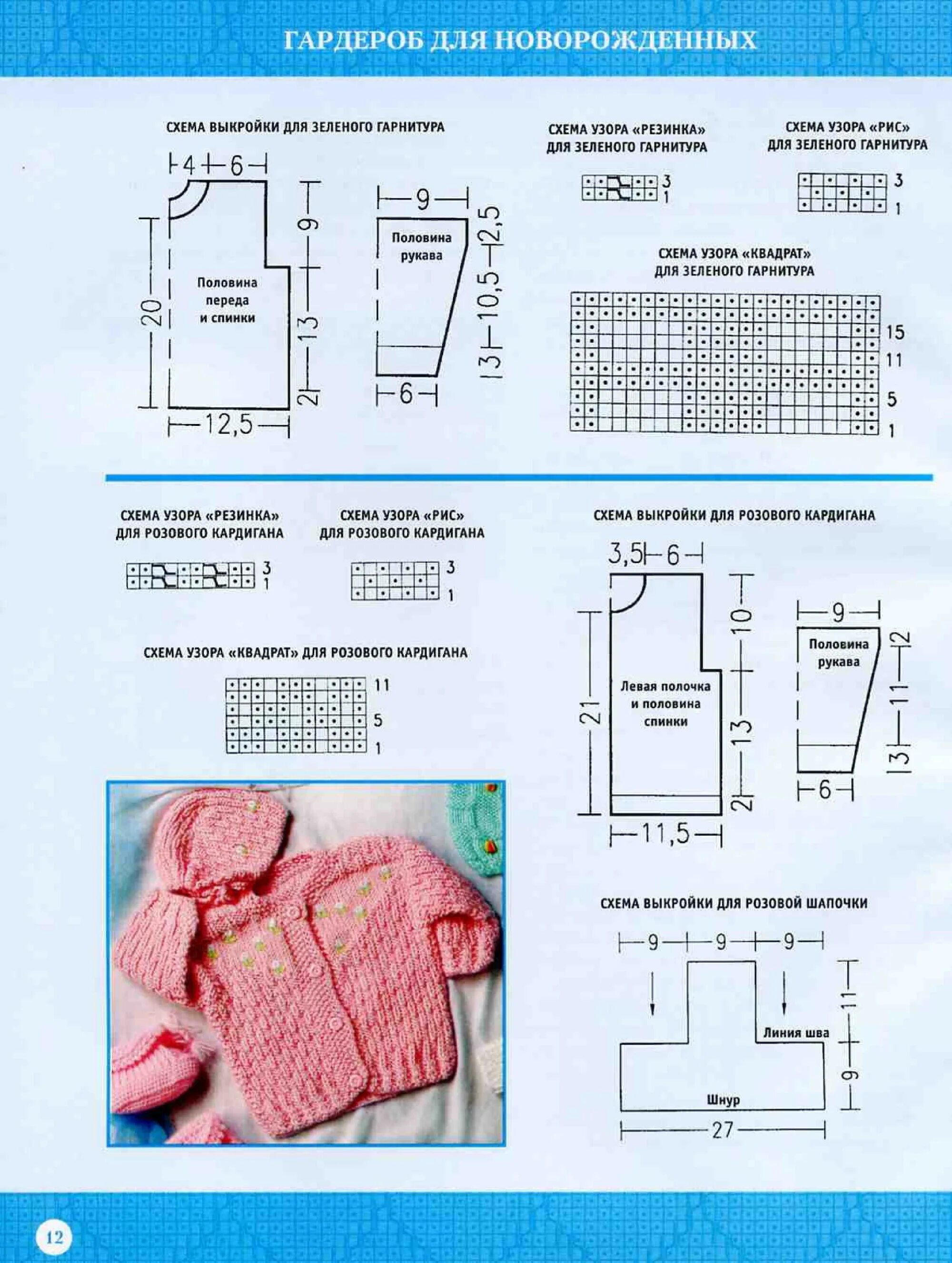Простые схемы спицами для новорожденных Золотая коллекция вязания крючком и спицами Золотая коллекция вязания спицами. Д