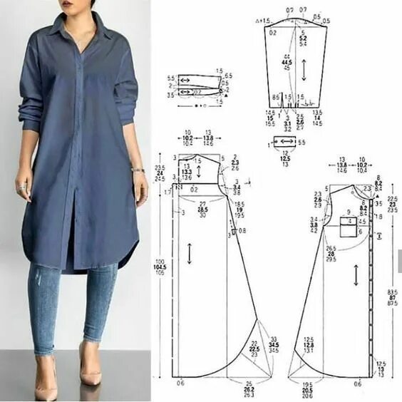 Простые стильные выкройки Стильные просторные рубашки. Сохраняем идеи.. Шитье - мое хобби - рукоделие, вык