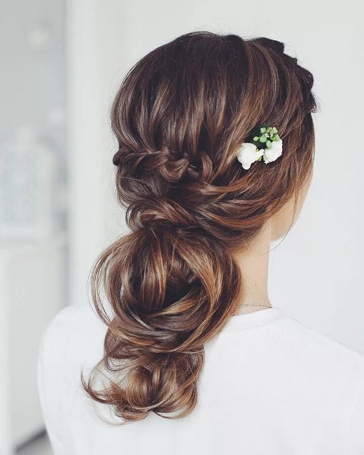 Простые свадебные прически на длинные Pretty Braided Wedding Hairstyle to Inspire You Cabelo, Cabelo de noiva, Pentead