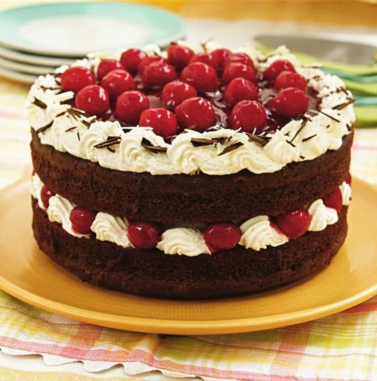 Простые вкусные тортики с фото Black Forest Cake Recipe Cake, Forest cake, Black forest cake