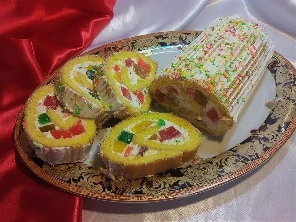 Простые вкусные видео рецепты с фото Бисквитный рулет с желе. Sponge roll - YouTube Идеи для блюд, Рулеты, Желе