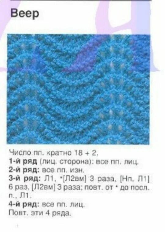 Простые волны спицами схема Что-то, связанное с павлиньими хвостами... Knit patterns, Knitting patterns, Pat