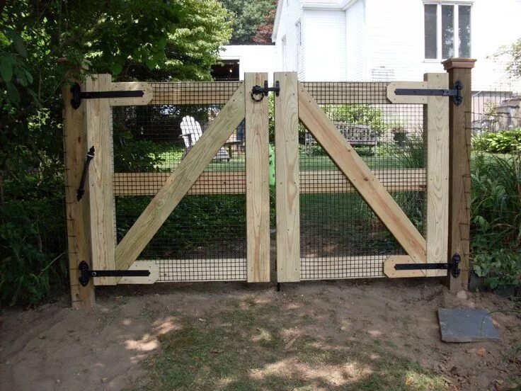 Простые ворота для дачи своими руками Driveway Fence Gate Ideas Best 25 On Pinterest Garden And Garden gate design, Wo