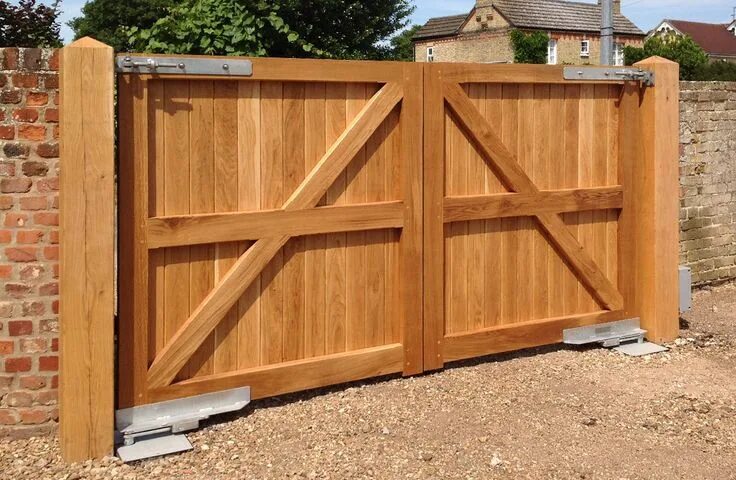 Простые ворота для дачи своими руками Gerelateerde afbeelding Wooden gates, Wooden gate designs, Fence gate design