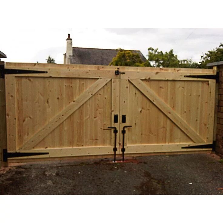 Простые ворота для дачи своими руками Driveway Gates Heavy Duty Wooden Gates for your Driveway Driveway gate, Wooden g