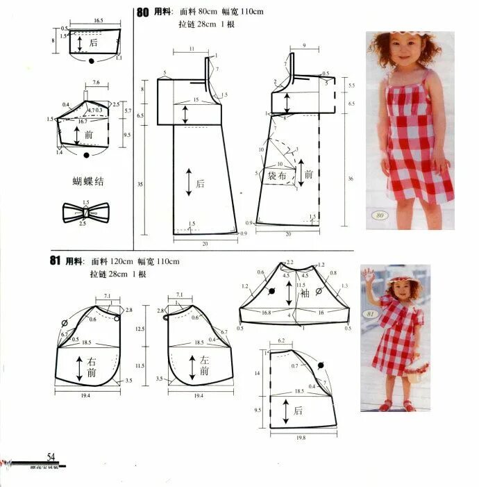 Простые выкройки для детей своими руками http://blog.sina.com.cn/s/blog_9e794f4d0101bfix.html Узоры для платьев для малыш