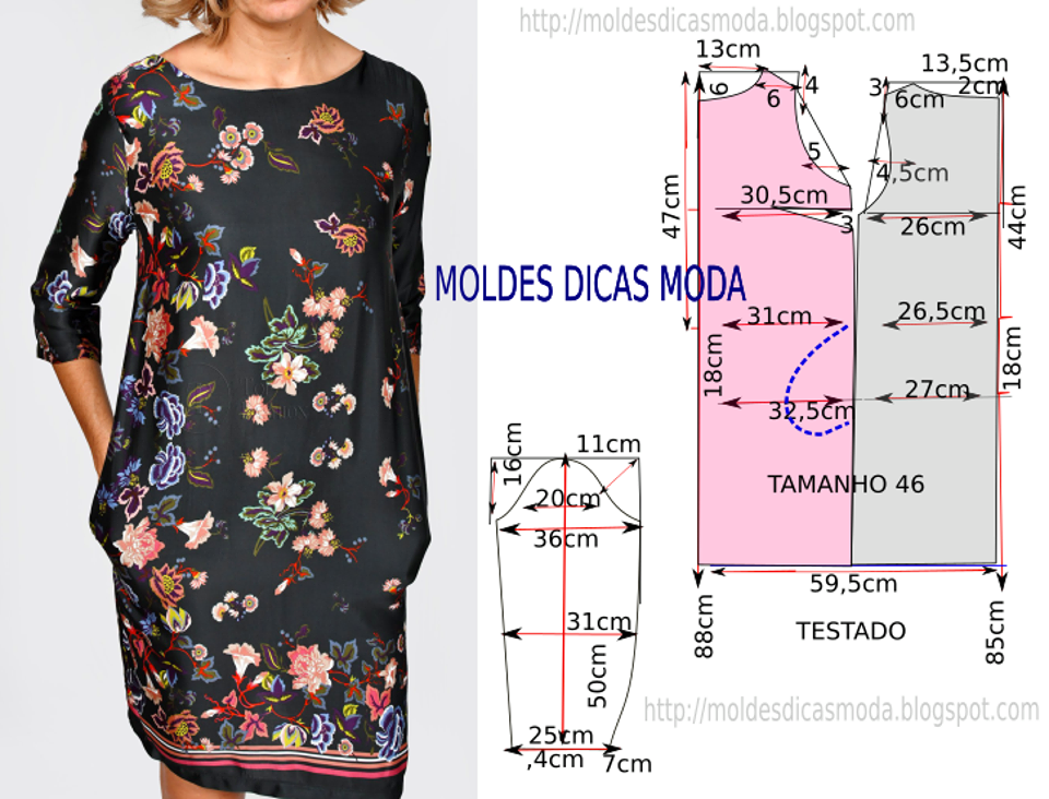 Простые выкройки для лета платья Como Fazer Vestido de Verão Simples e Fácil passo a passo Fazer vestido, Moda, V