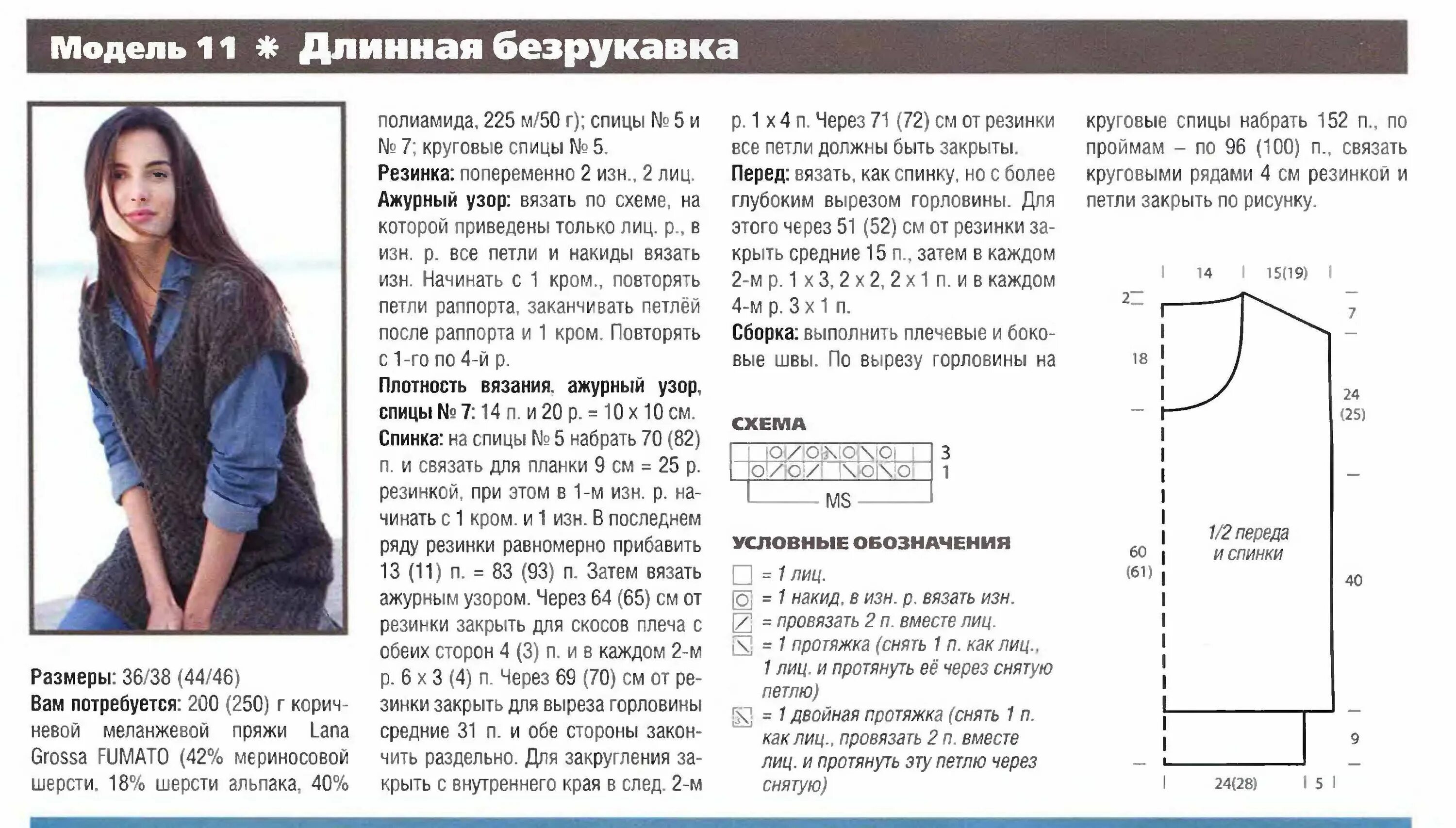 Простые жилеты спицами схемы и описание Безрукавка женская спицами схема: найдено 81 изображений