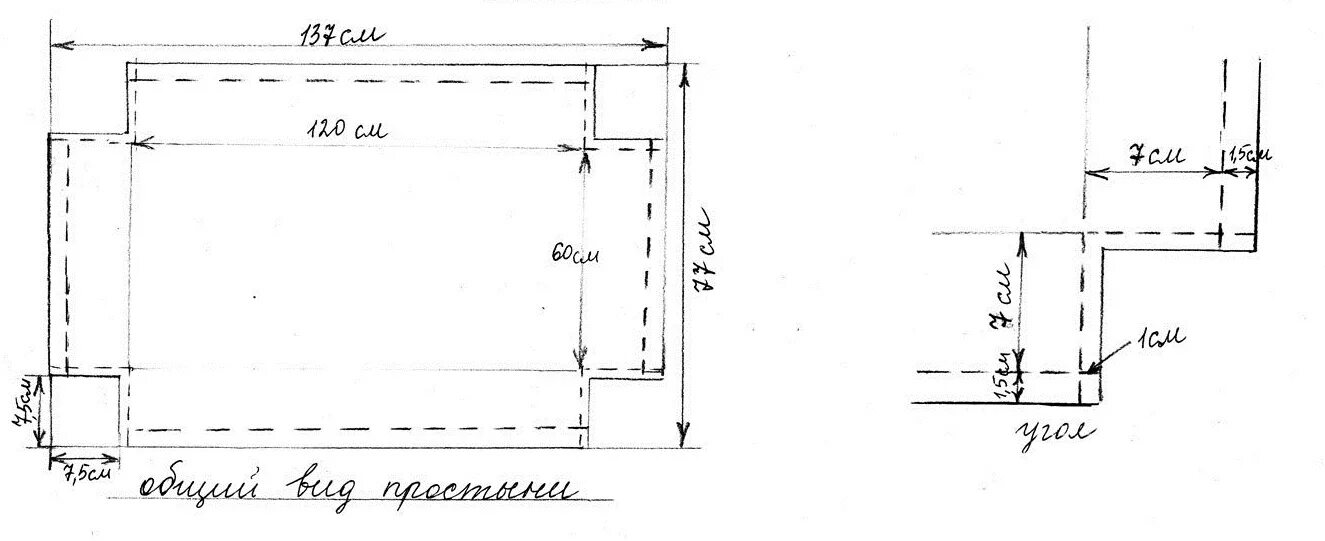 Простынь на резинке 160х200 выкройка своими руками Простыни на резинке 60х120 - CormanStroy.ru