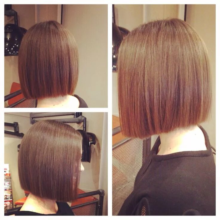 Процесс каре стрижка One Length Bob