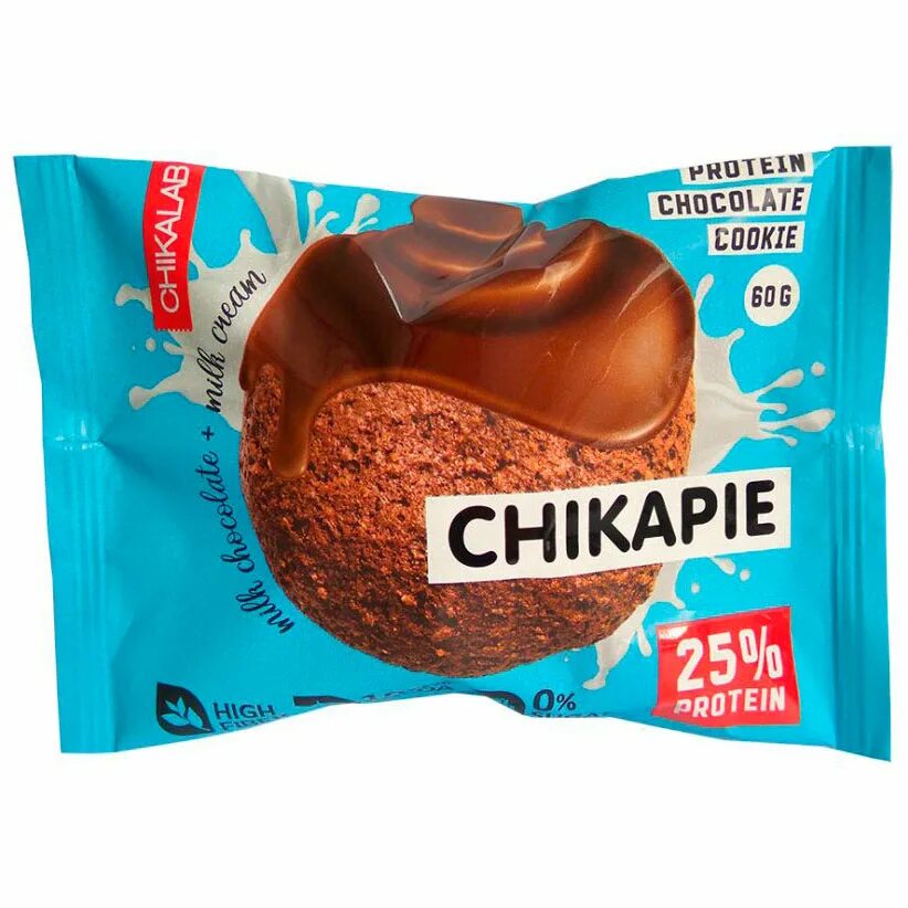 Протеиновое печенье фото Chikalab печенье с начинкой Chikapie (60g) - купить протеиновое печенье в интерн