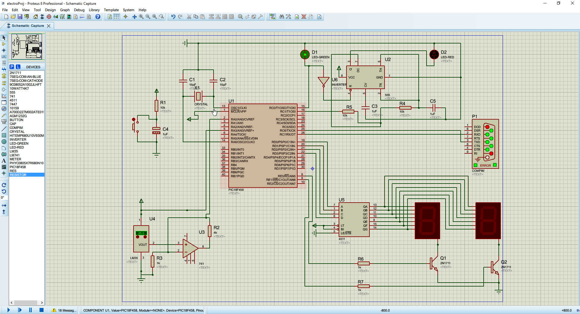 Протеус программа для электрических схем pic - Two multiplexed 7-segment displays flickering - Electrical Engineering Sta