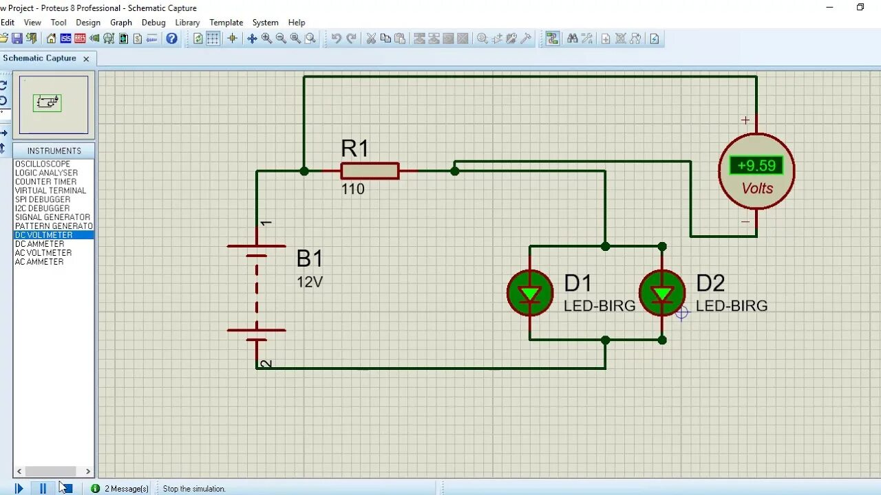 Протеус программа для электрических схем Measure Voltage In Circuit Proteus Software Simulation PlayList - YouTube