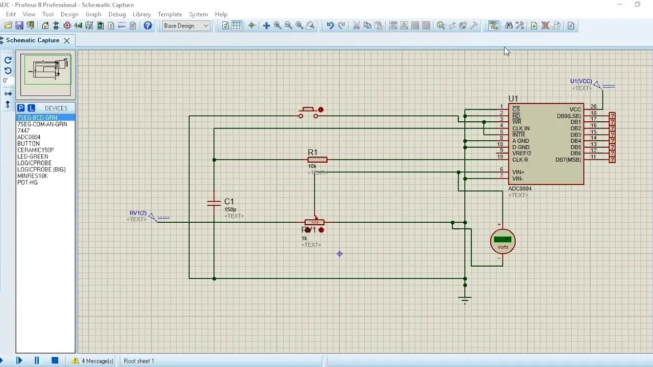 Протеус программа для электрических схем ANALOG TO DIGITAL CONVERTER (ADC) PROTEUS - YouTube